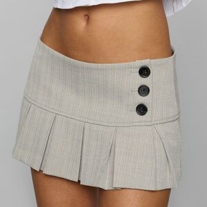 Guizo pleated micro mini skirt